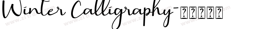 Winter Calligraphy字体转换
